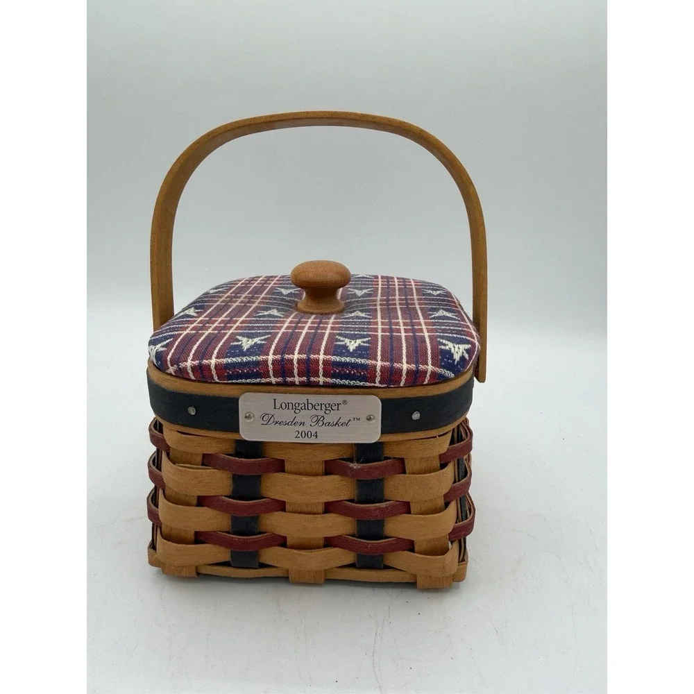 Longaberger 2004 Dresden Tour Basket Combo 🧺🏡 – Incl Liner,‎ Protector & Lid